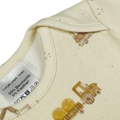 Alternative view of Langarmshirt - baufahrzeuge wollweiß