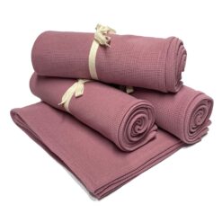 Alternative view of Sommerdecke - Waffeljersey altrosa