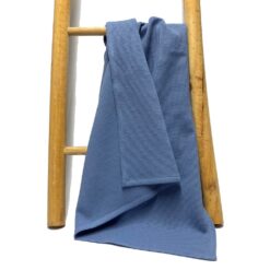 Sommerdecke - Waffeljersey jeansblau