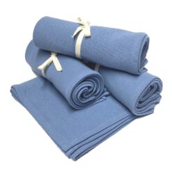 Alternative view of Sommerdecke - Waffeljersey jeansblau